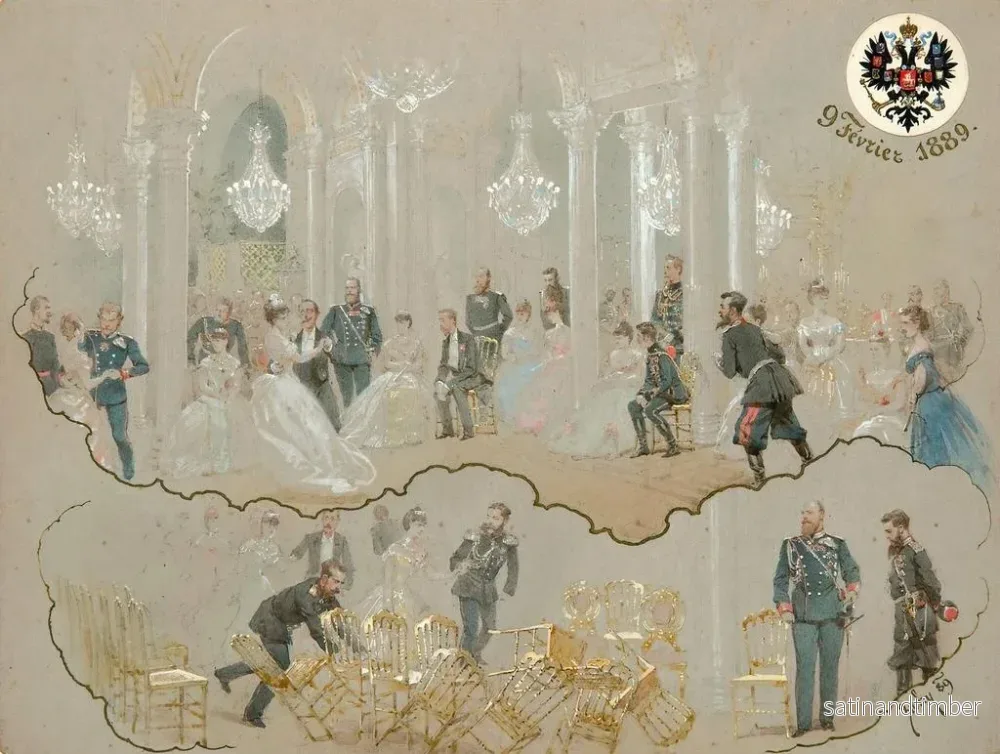 Reproduktion av målningen Alexandre III vid balen i Vinterslottet - Mihály Zichy - Bild 2