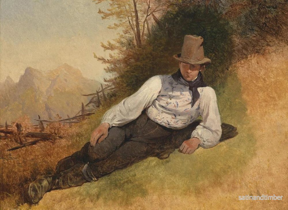 Reproduktion av målningen Ung bonde - Friedrich August Matthias Gauermann - Bild 2