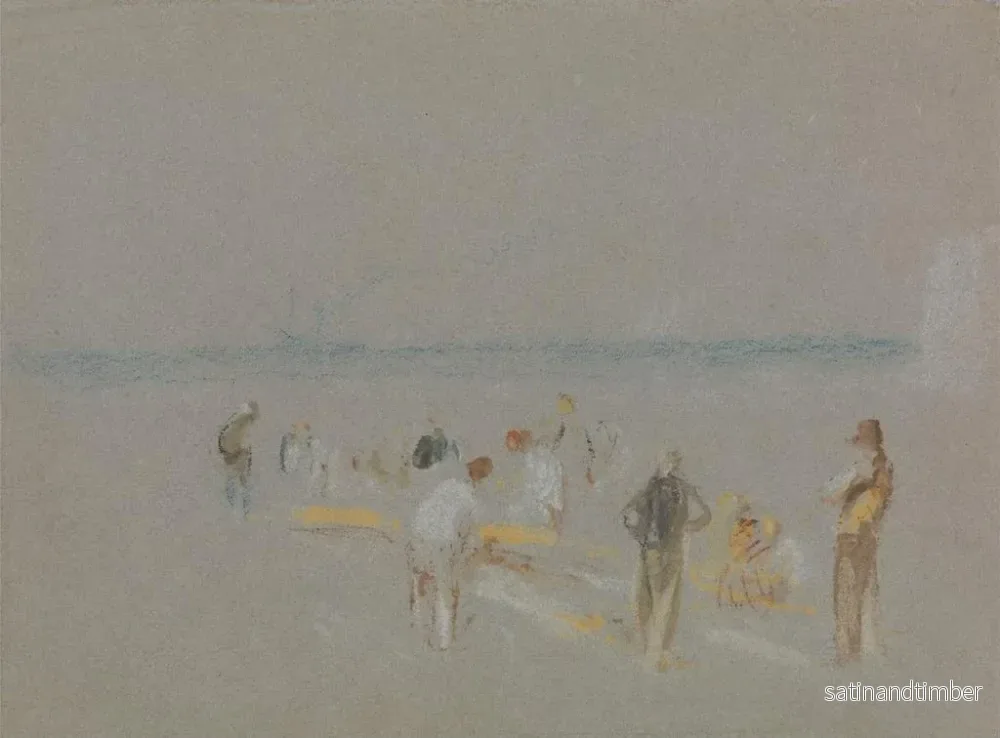 Reproduktion av målningen Cricket sur les Goodwin Sands - Joseph Mallord William Turner - Bild 2