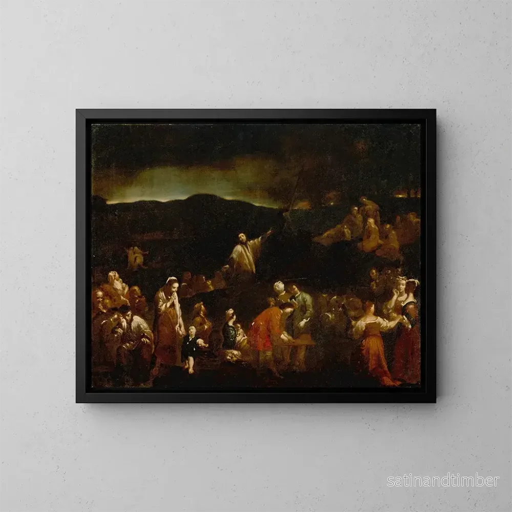 Reproduktion av målningen La Mission - Giuseppe Maria Crespi