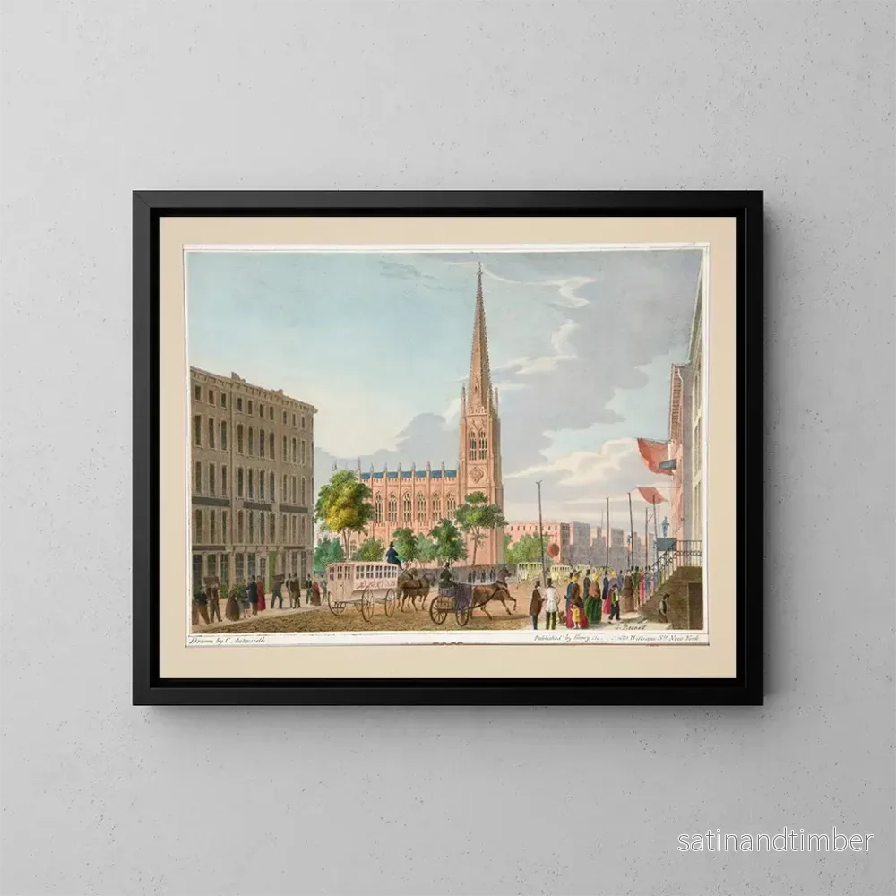 Reproduktion av målningen av kyrkan Trinité – Charles Autenrieth Reproduktion av målningen av kyrkan Trinité – Charles Autenrieth
