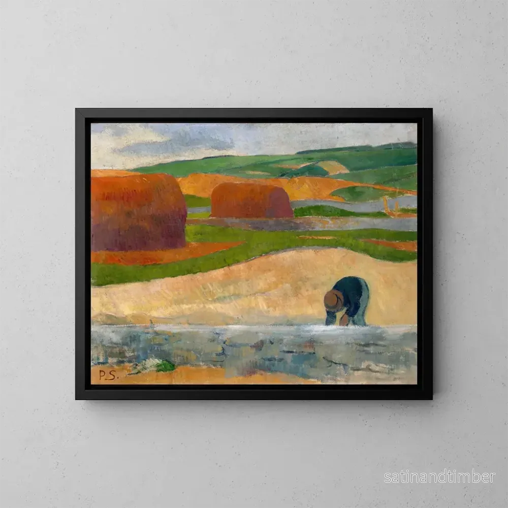 Reproduktion av målningen Ramasseur d'algues - Paul Sérusier
