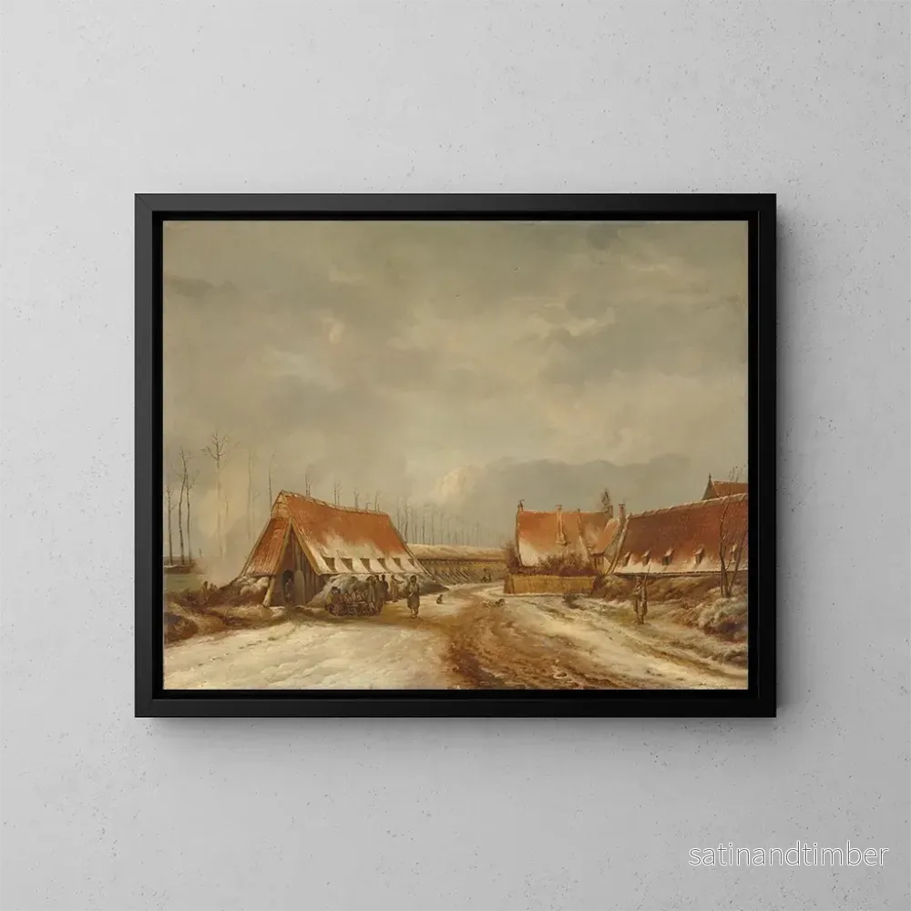Reproduktion av målningen Les casemates avant Naarden 1814 - Pieter Gerardus van Os