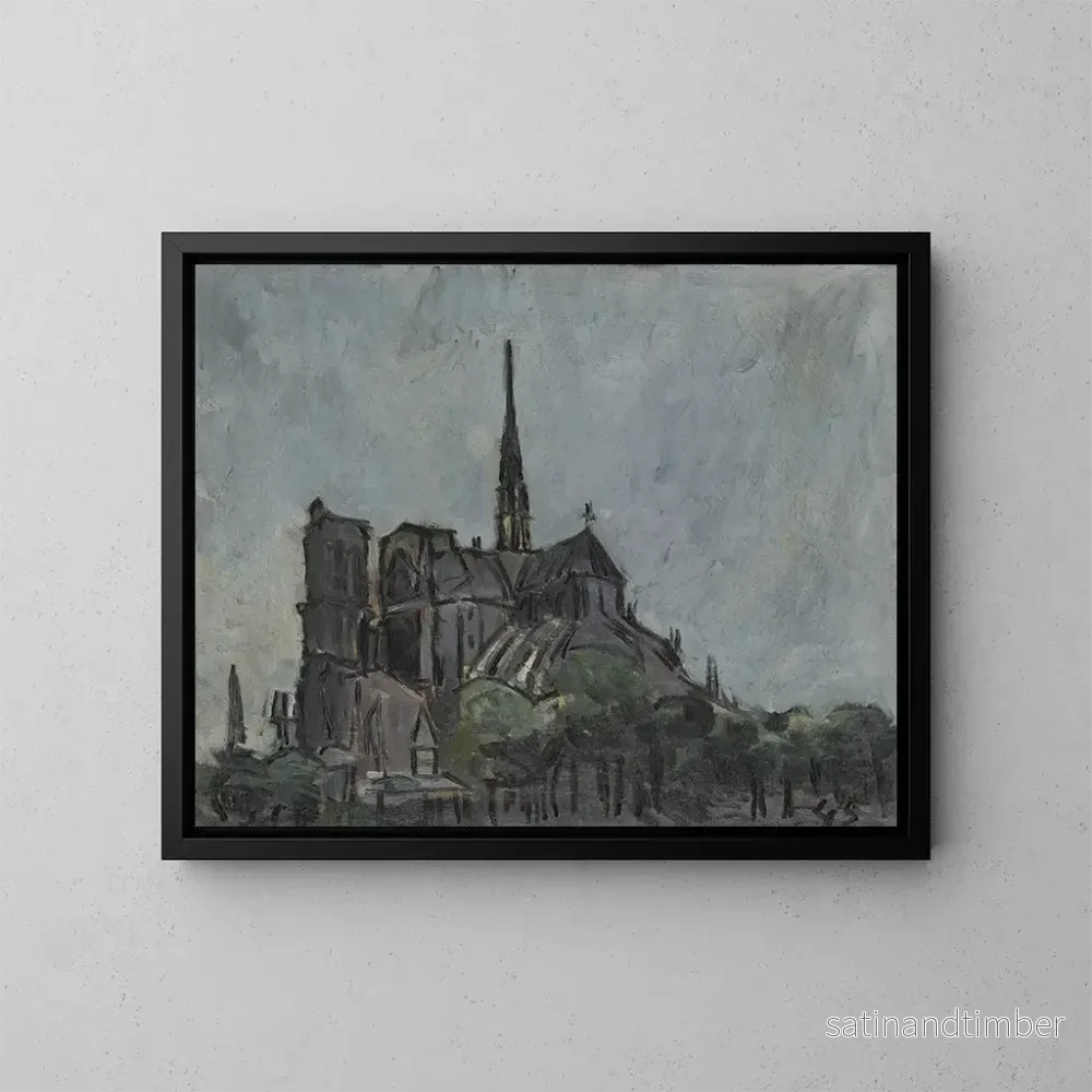 Reproduktion av målningen Notre-Dame - Joaquín Torres-García