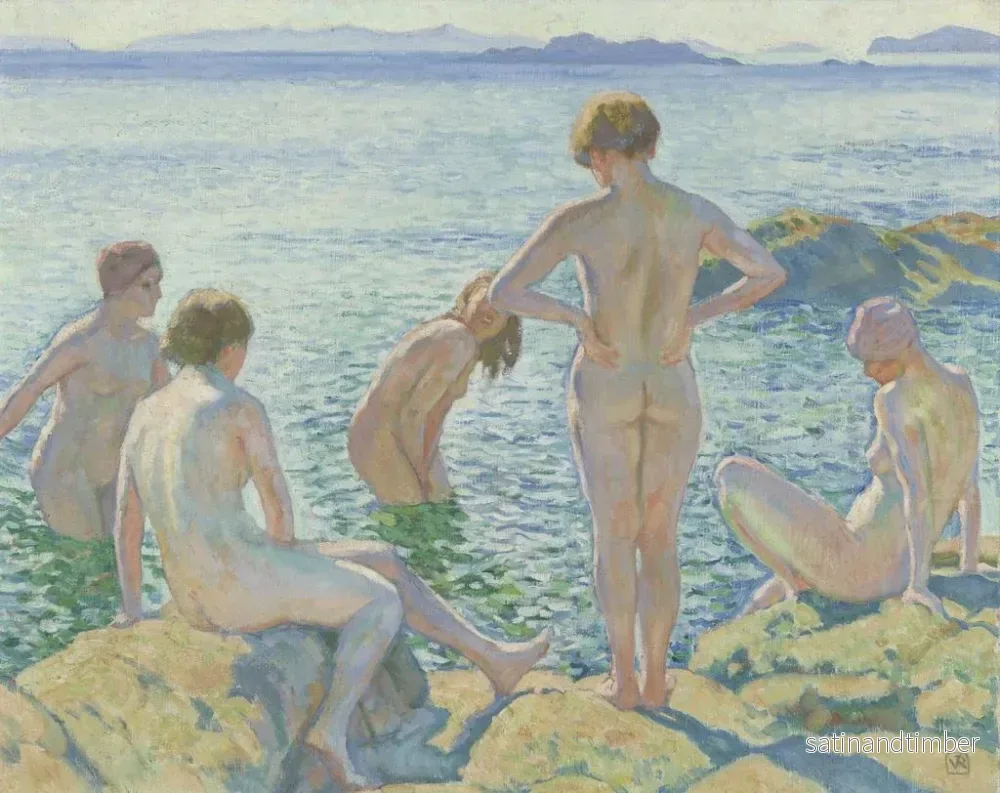 Reproduktion av målningen Baadsters - Theo van Rysselberghe - Bild 2