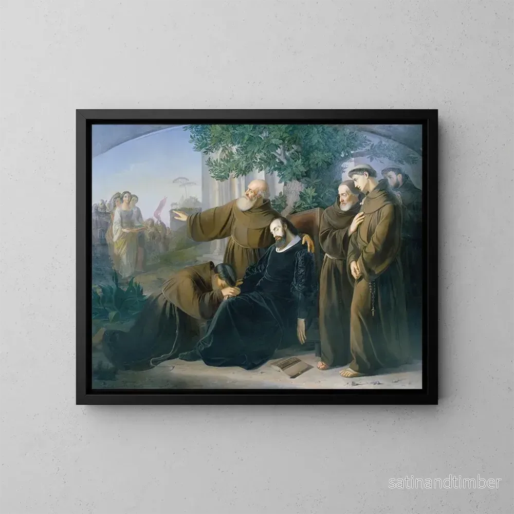 Reproduktion av målningen La mort de Torquato Tasso - Friedrich Friedländer