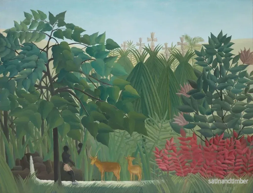 Reproduktion av målningen La Cascade - Henri Rousseau - Bild 2