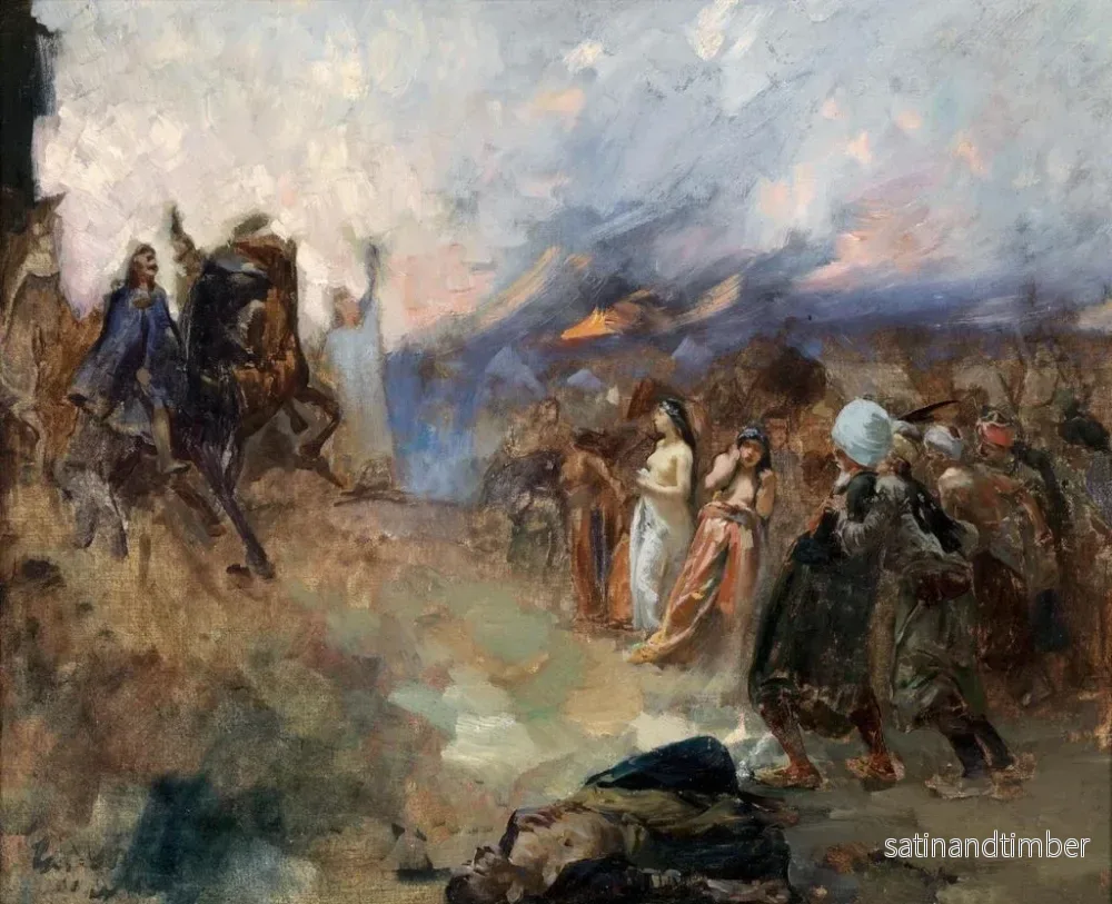Reproduktion av målningen Le siège d'Eger - Ferenc Eisenhut - Bild 2