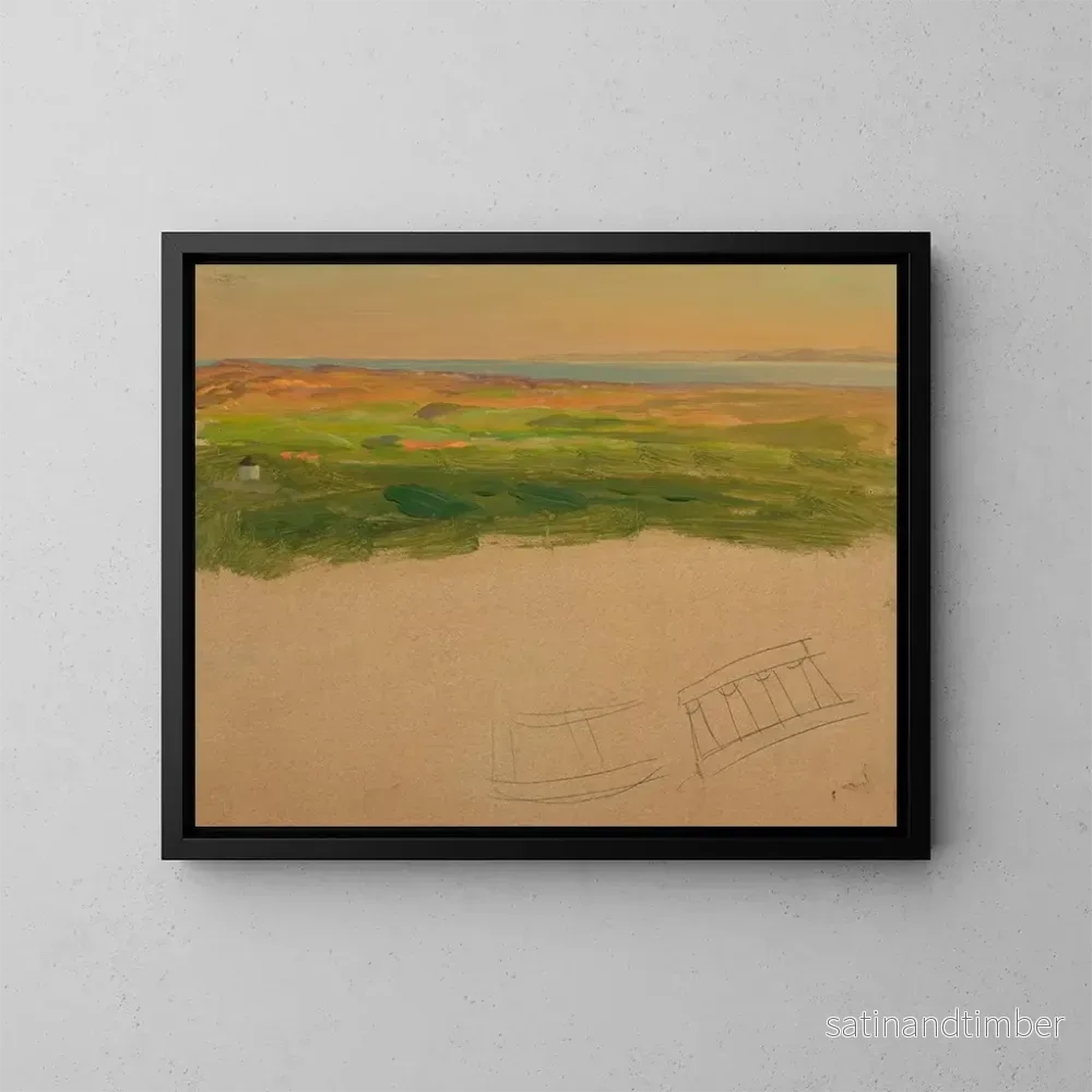 Reproduktion av målningen Landskap nära Syrien eller Grekland - Frederic Edwin Church
