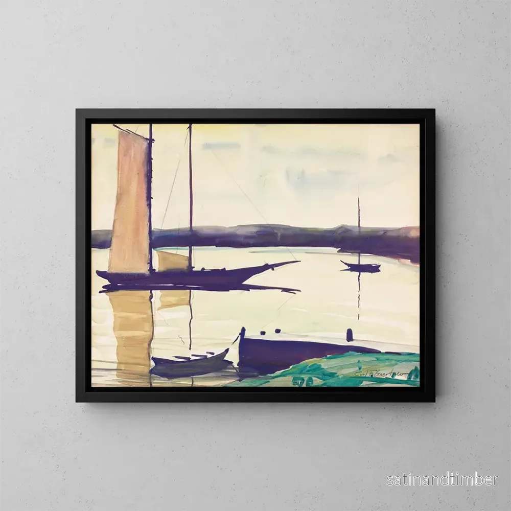 Reproduktion av målningen Le port - Carl Gaertner