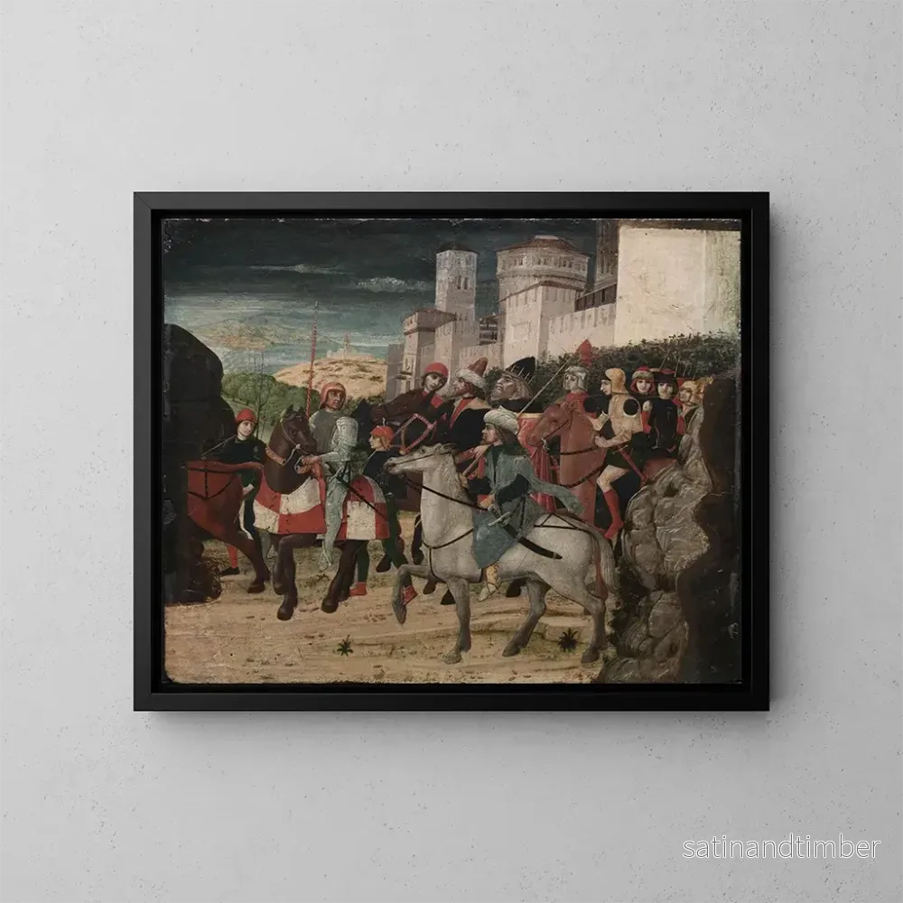 Reproduktion av målningen Procession des mages - Bernardo Parentino