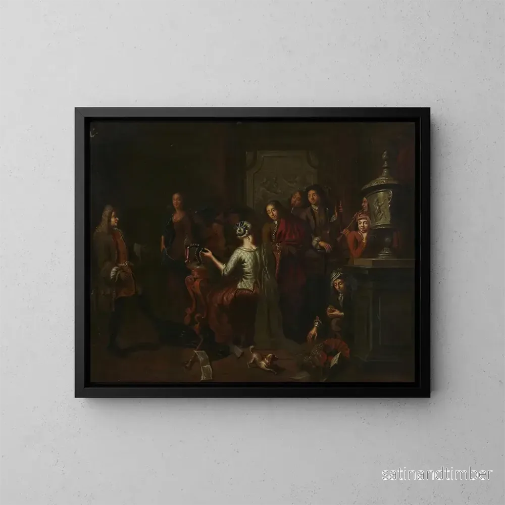Reproduktion av målningen Musique - Jan Josef Horemans den äldre