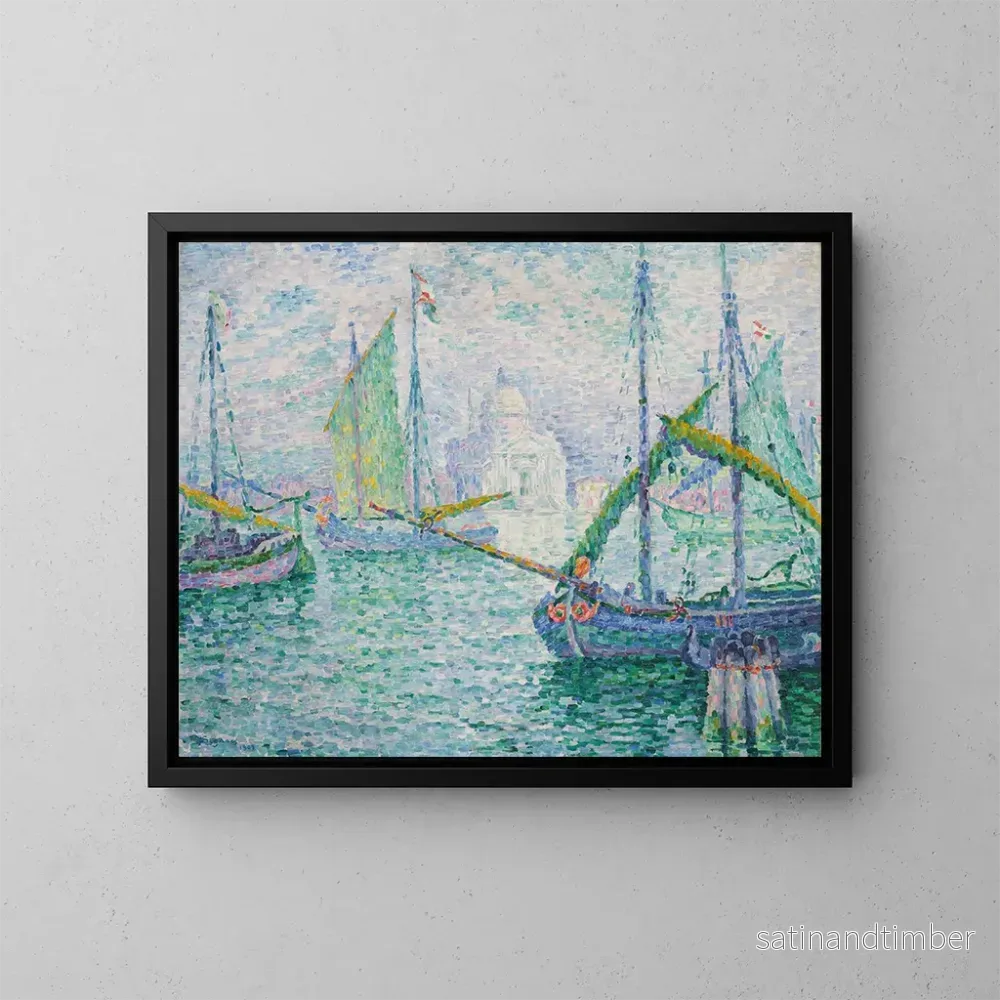 Reproduktion av målningen Venise, le Rédempteur - Paul Signac