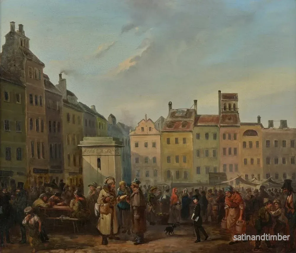 Reproduktion av målningen Place de la Vieille Ville - Franciszek Kostrzewski - Bild 2