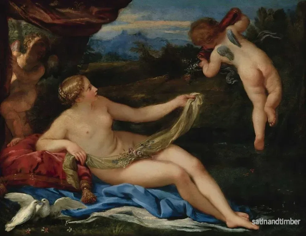 Reproduktion av målningen Venus och Cupido - Carlo Maratti - Bild 2