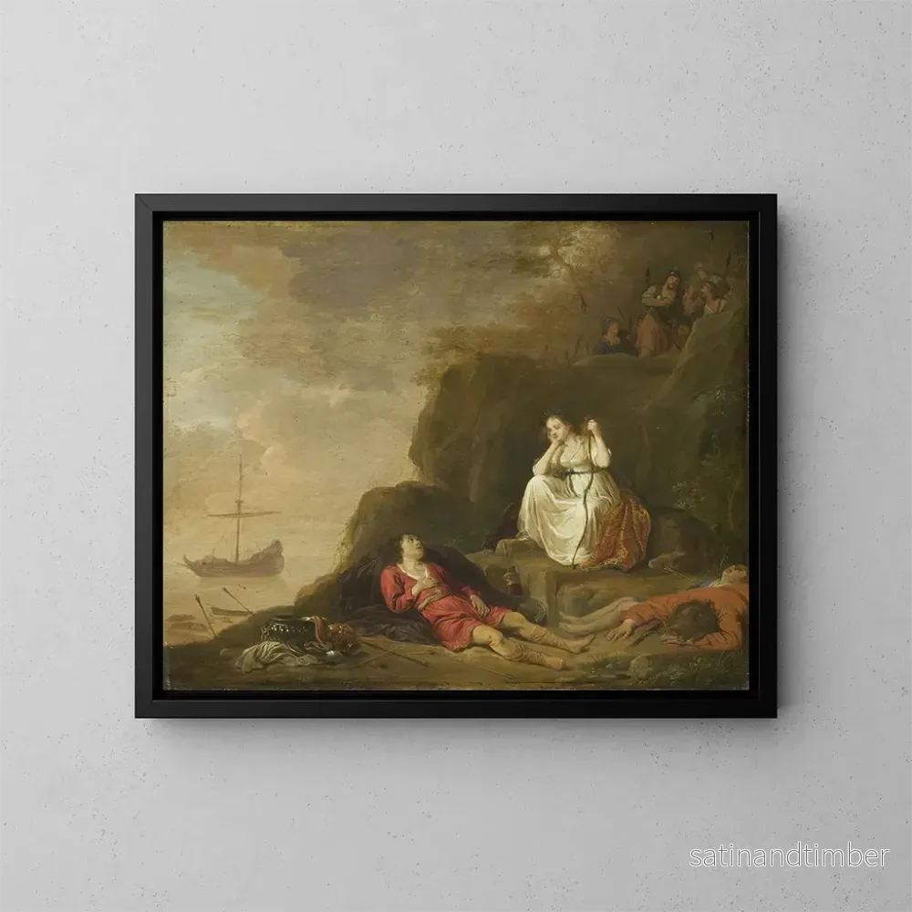 Reproduktion av målningen Théagène et Chariclée – Daniel Thivart Reproduktion av målningen Théagène et Chariclée – Daniel Thivart