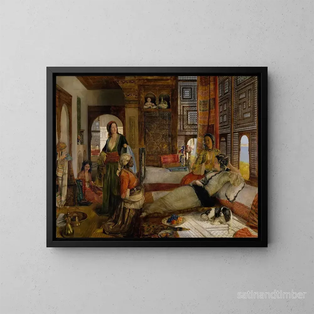 Reproduktion av målningen Le Harem - John Frederick Lewis