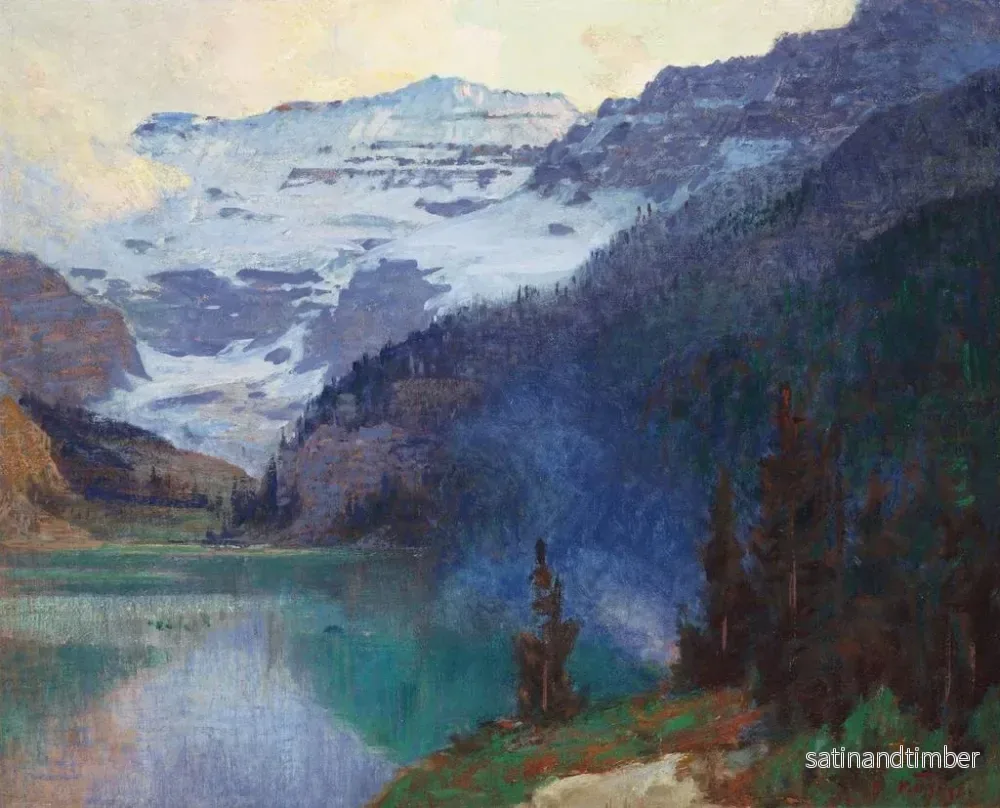 Reproduktion av målningen Lac Louise - Edward Henry Potthast - Bild 2