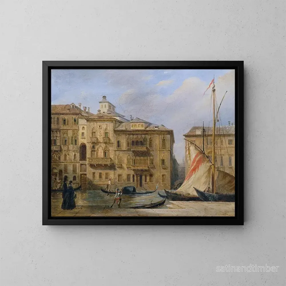 Reproduktion av målningen Le Grand Canal à Venise – Franz Alt Reproduktion av målningen Le Grand Canal à Venise – Franz Alt