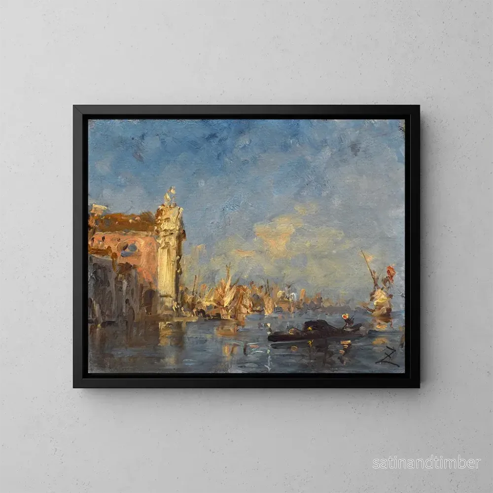 Reproduktion av målningen Venise, Église des Gesuati – Félix Ziem Reproduktion av målningen Venise, Église des Gesuati – Félix Ziem