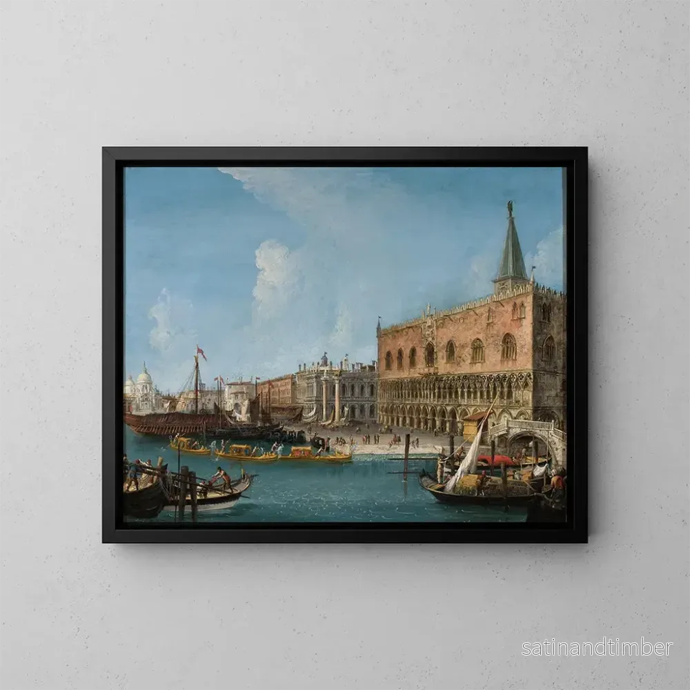 Reproduktion av målningen av Dogepalatset i Venedig – Michele Marieschi Reproduktion av målningen av Dogepalatset i Venedig – Michele Marieschi