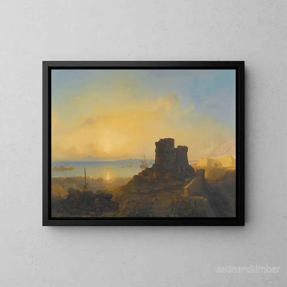 Reproduktion av målningen Château des croisés sur la côte ottomane – Jacob Jacobs