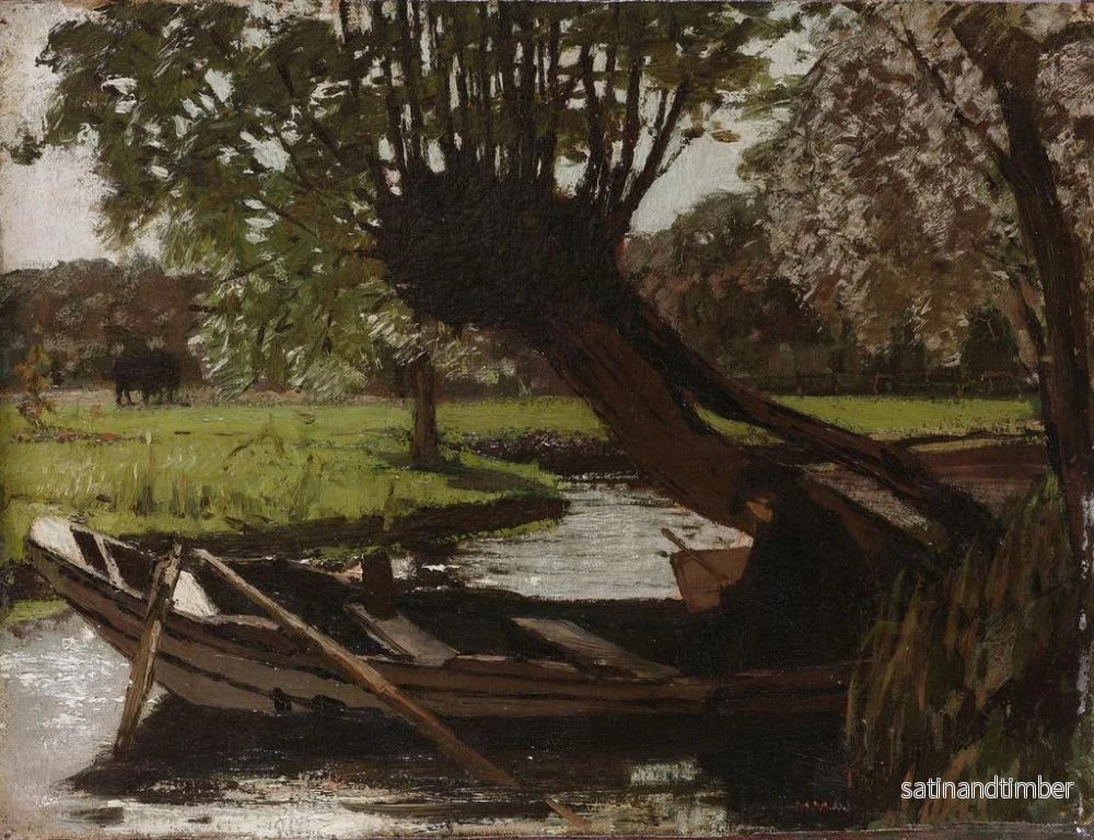 Reproduktion av målningen Båt med en pollardalm - Matthijs Maris - Bild 2