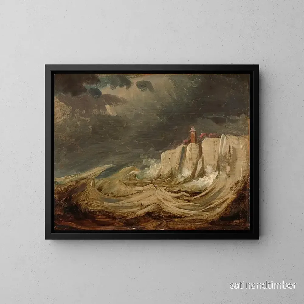 Reproduktion av målningen Tempêtes sur la côte - Johannes Tavenraat