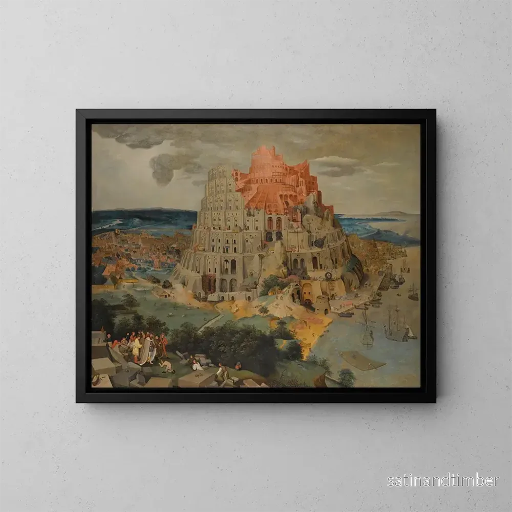 Reproduktion av målningen La Tour de Babel - Pieter Brueghel den yngre