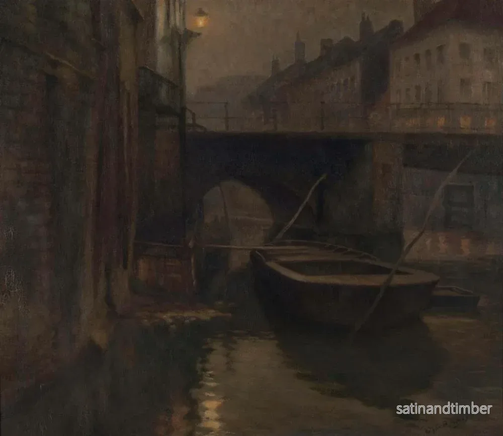 Reproduktion av målningen Vue du Vleeshuisbrug à Gand - Edgar Bytebier - Bild 2
