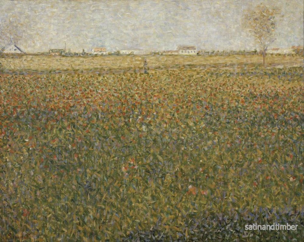 Reproduktion av målningen La Luzerne à Saint-Denis - Georges Seurat - Bild 2