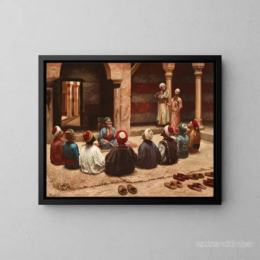Reproduktion av målningen Le Dhikr - Eugène Baugnies