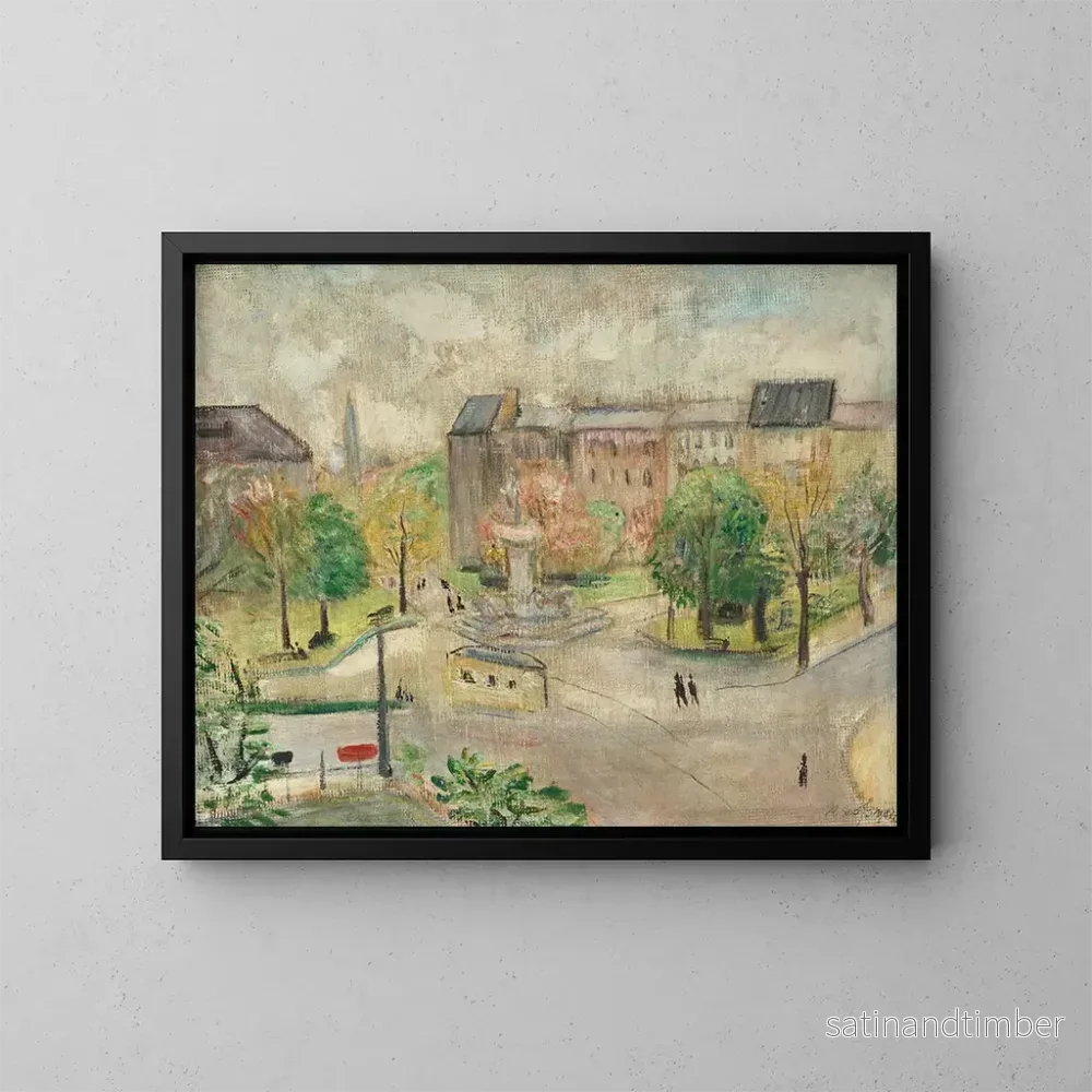 Reproduktion av målningen Place Ltzow - Rudolf Grossmann
