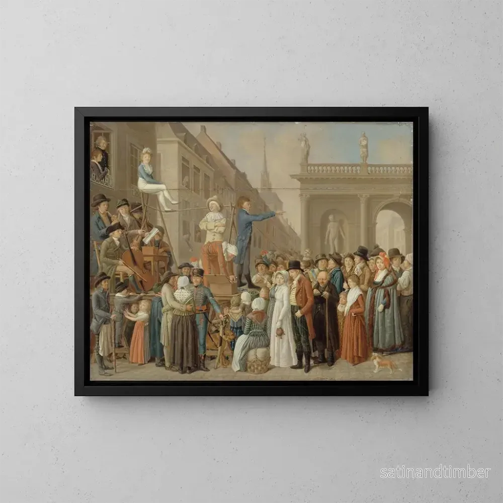 Reproduktion av målningen Les Strades - Louis Léopold Boilly