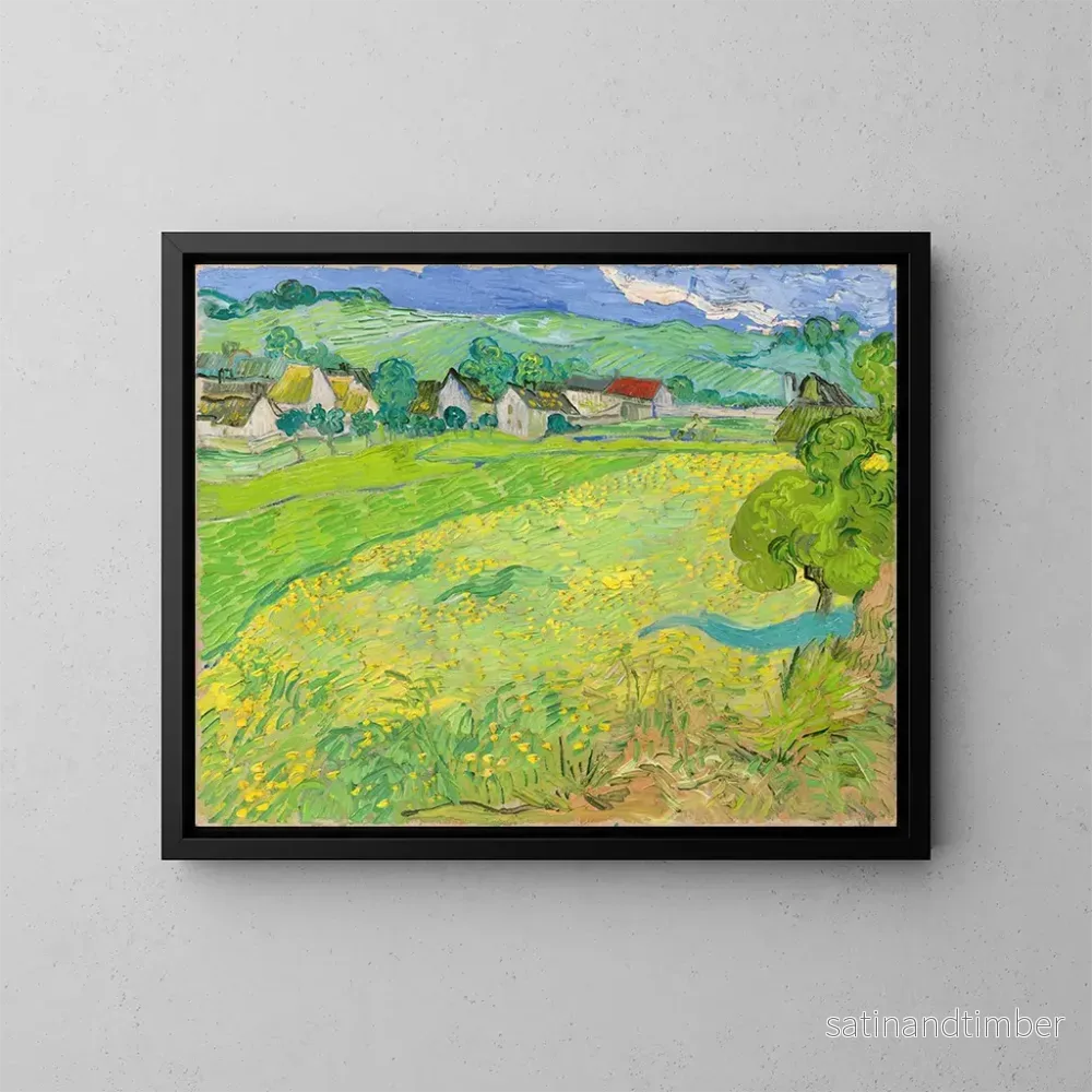 Reproduktion av målningen Vue des Vessenots nära Auvers - Vincent van Gogh