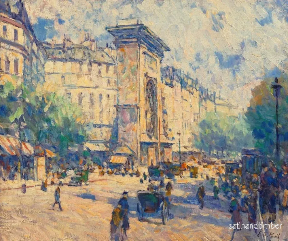 Reproduktion av målningen Porte Saint-Denis - Élie Anatole Pavil - Bild 2