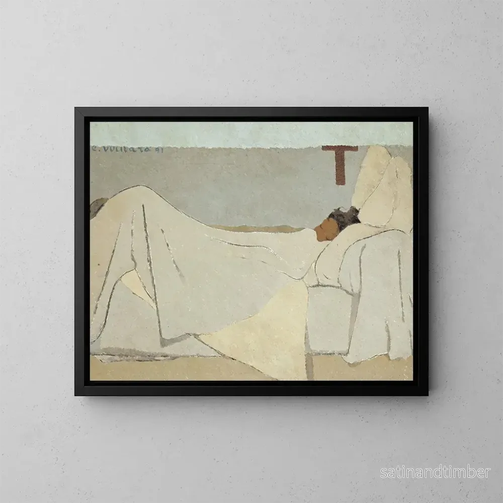 Reproduktion av målningen Vid sängen - Édouard Vuillard