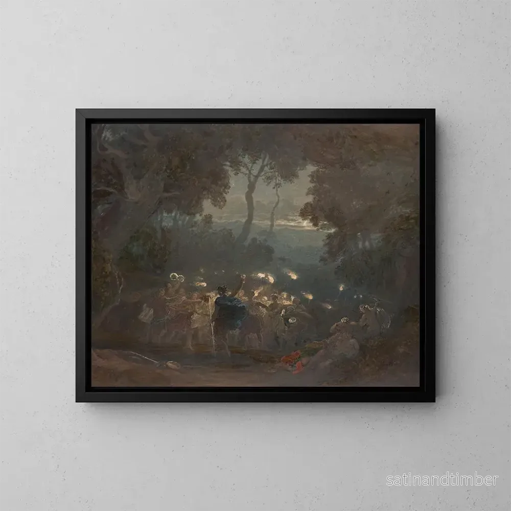 Reproduktion av målningen Le Val de Comus - Francis Oliver Finch