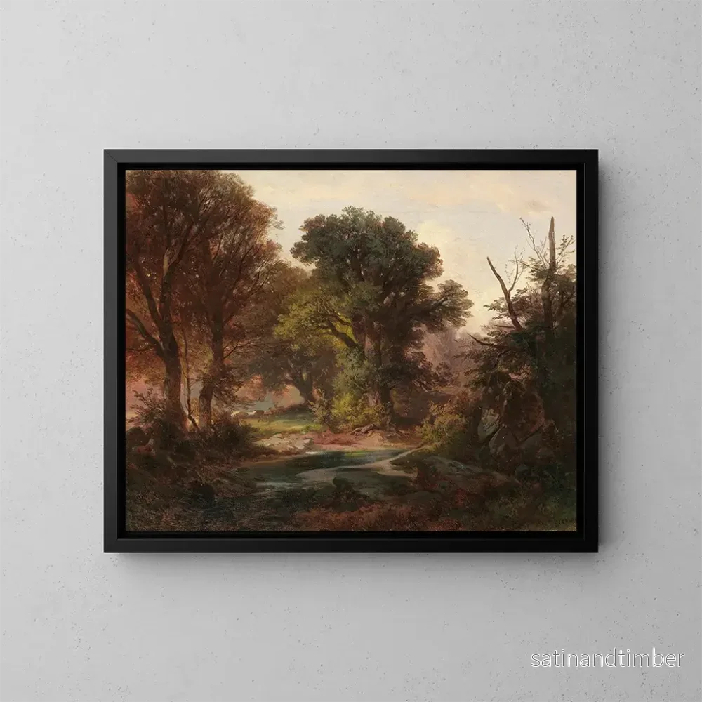 Reproduktion av målningen Studie av skog – Ernst Erwin Oehme Reproduktion av målningen Studie av skog – Ernst Erwin Oehme