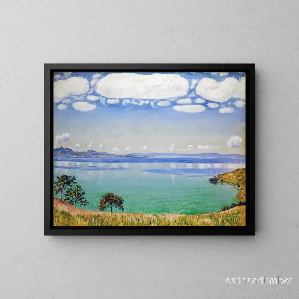 Reproduktion av målningen Lac Léman sett från Chexbres - Ferdinand Hodler