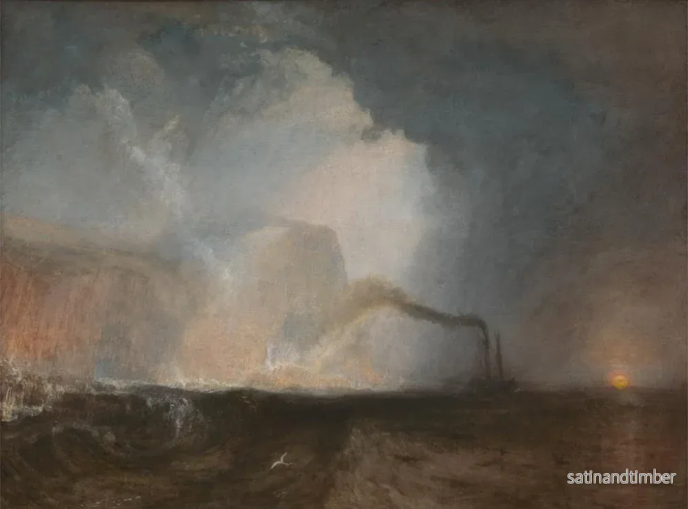 Reproduktion av målningen La grotte de Fingal à Staffa - Joseph Mallord William Turner - Bild 2