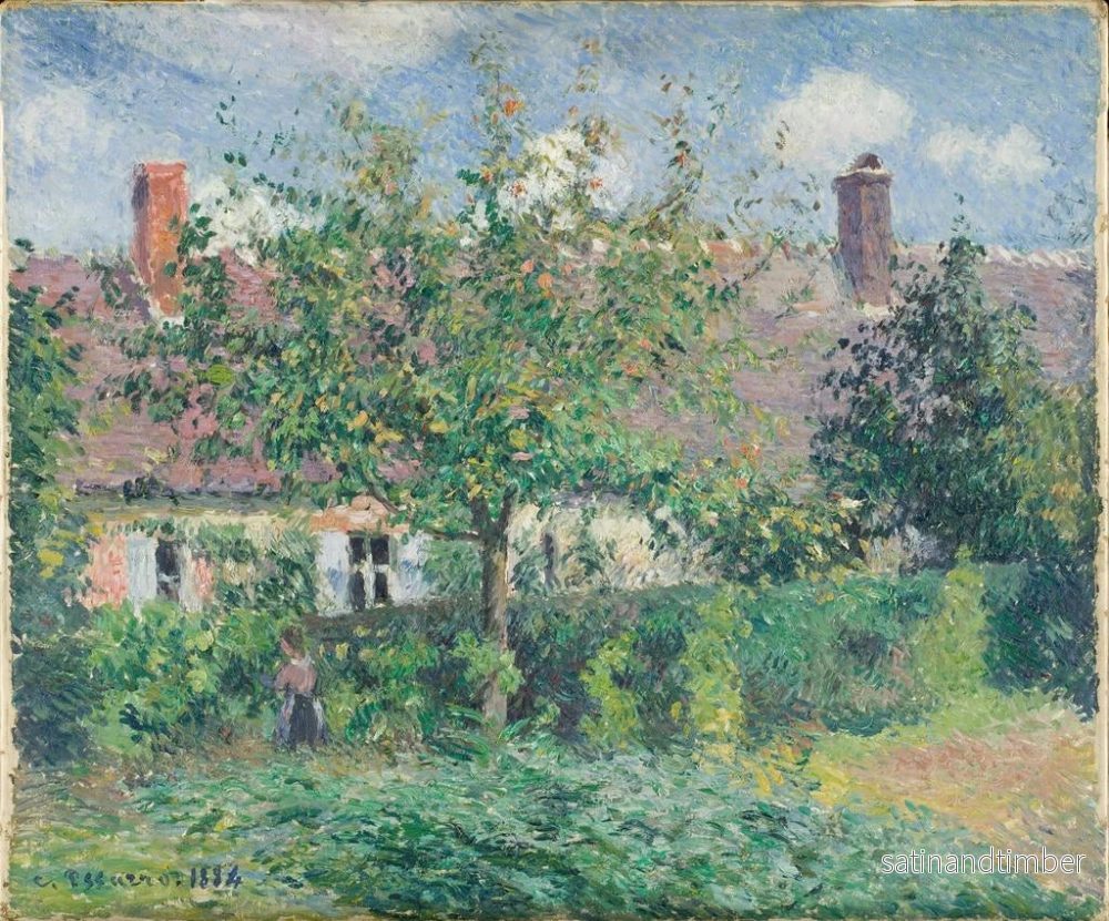 Reproduktion av målningen av bondgård i Ragny - Camille Pissarro - Bild 2
