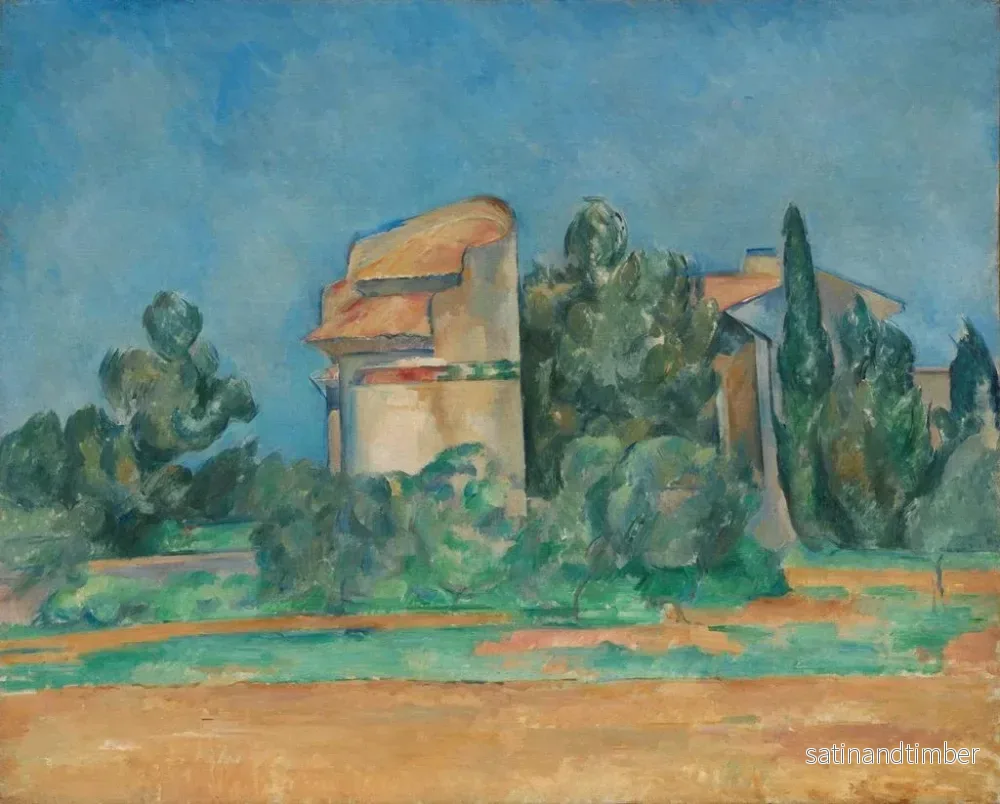 Reproduktion av målningen La tour des pigeons à Bellevue - Paul Cézanne - Bild 2