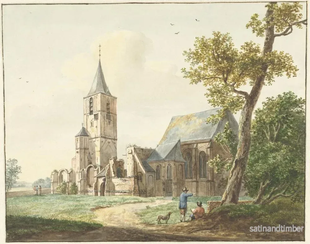 Reproduktion av målningen av Warmond-kyrkan - Pieter Gerardus van Os - Bild 2