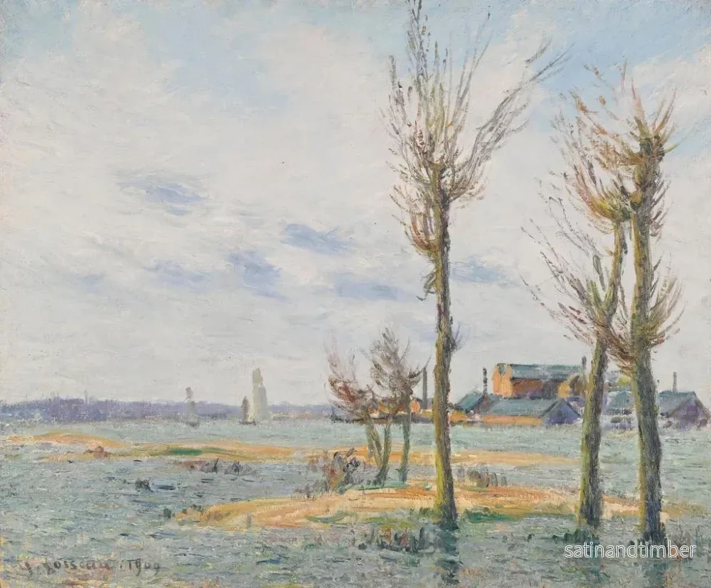 Reproduktion av målningen La Loire à Trentemoult - Gustave Loiseau - Bild 2