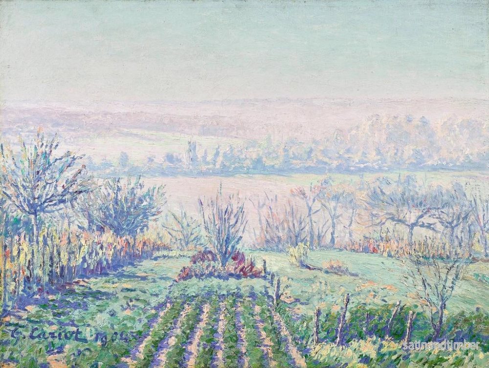 Reproduktion av målningen Landskap i morgondimma - Gustave Cariot - Bild 2