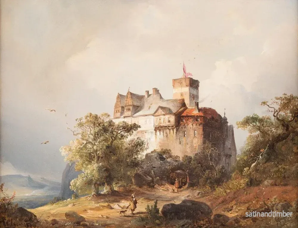 Reproduktion av målningen av Château i ett stormigt landskap - Carl Hilgers - Bild 2