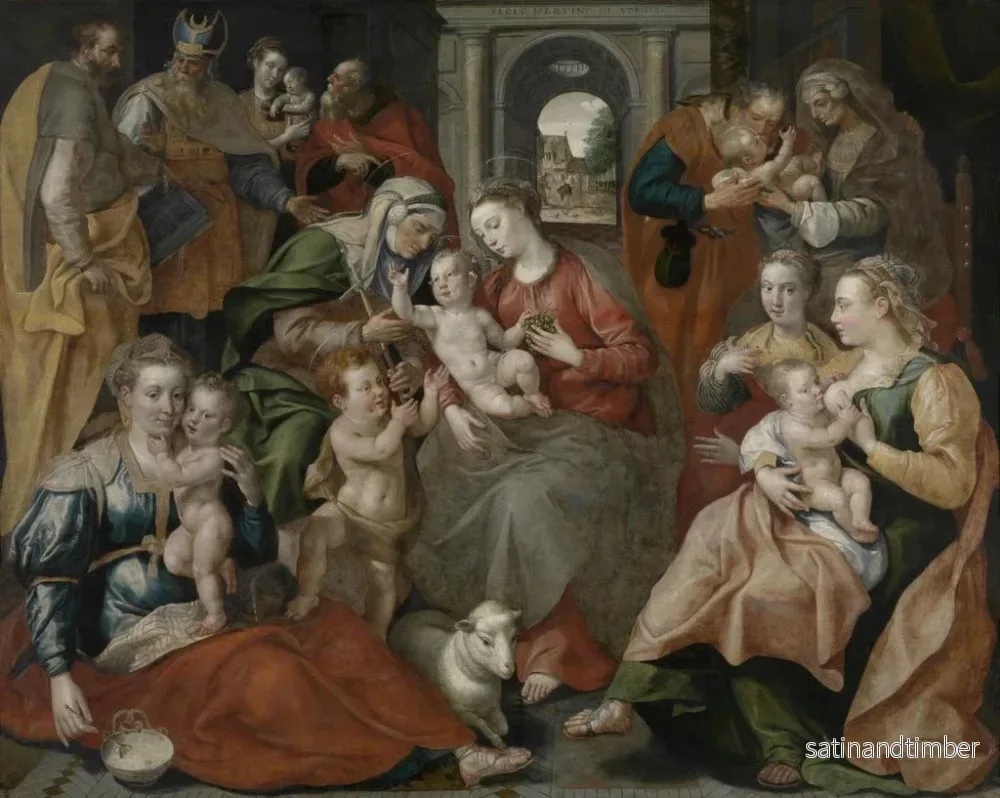 Reproduktion av målningen La Famille de sainte Anne - Maerten de Vos - Bild 2