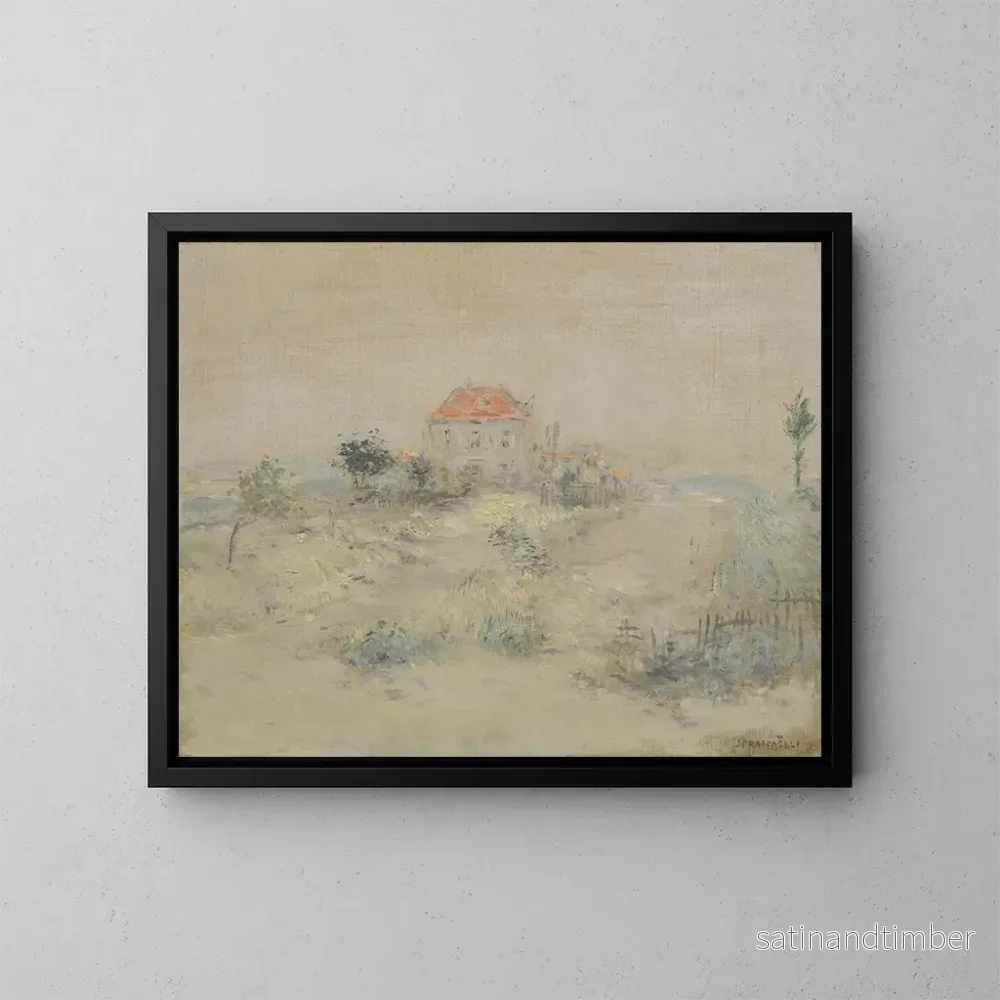 Reproduktion av målningen La villa aux environs de Paris - Jean François Raffaëlli