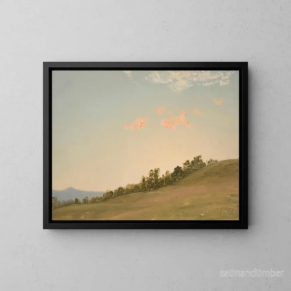 Reproduktion av målningen av Kulle i Hudson, New York – Frederic Edwin Church Reproduktion av målningen av Kulle i Hudson, New York – Frederic Edwin Church